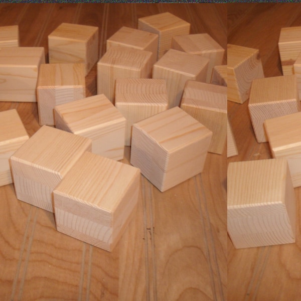 26 unfinished 2" wood blocks, unfinished wooden blocks, wood blocks, wooden alphabet blocks, wood baby blocks, wooden blocks