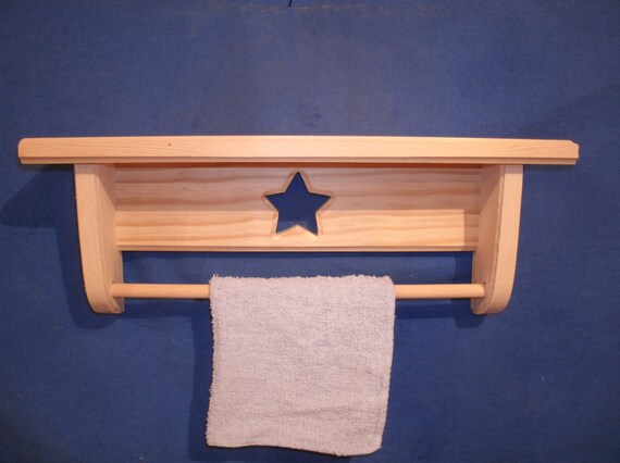 Towel Rack Wooden Bathroom Image 0