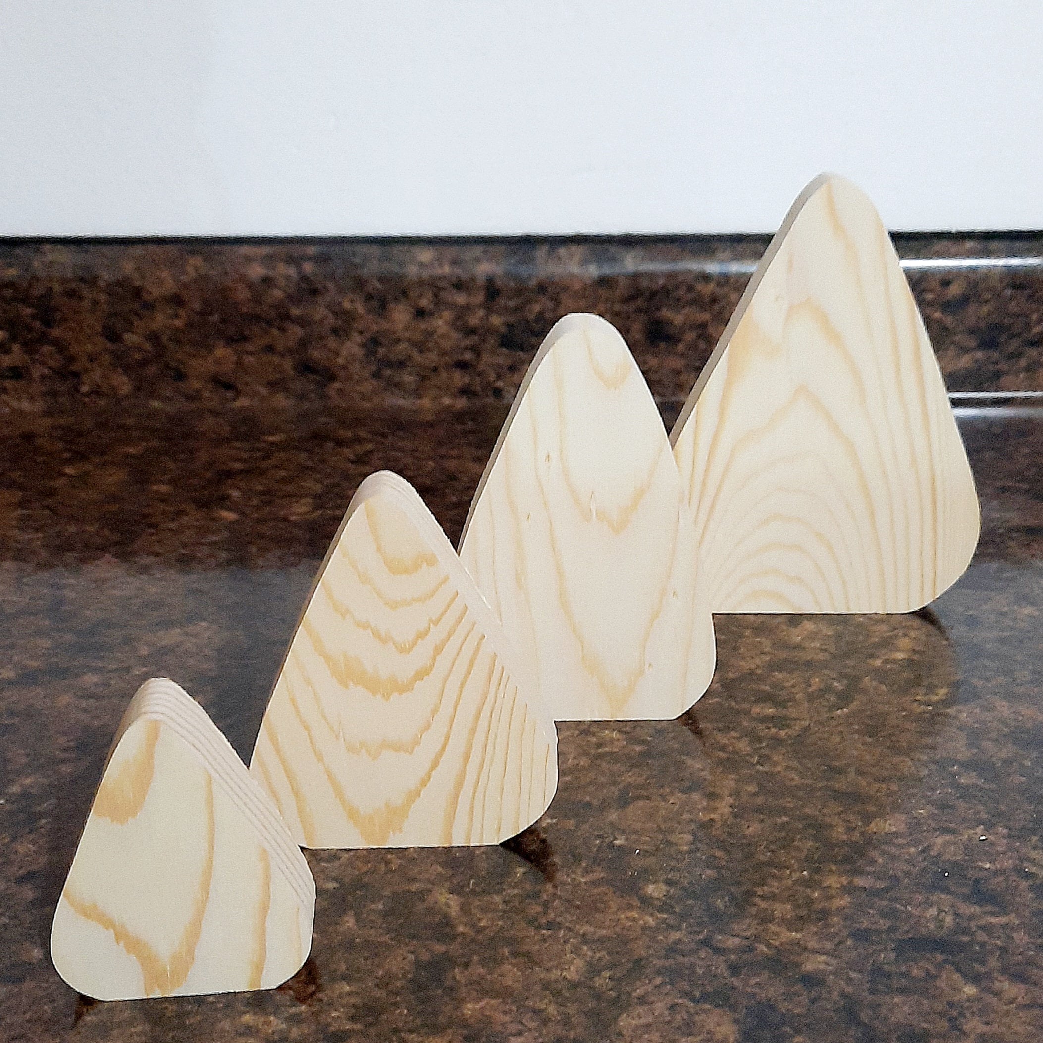 Set of 3 Unfinished Candy Corn Wooden Cutouts Candy Corn Blanks, Candy ...