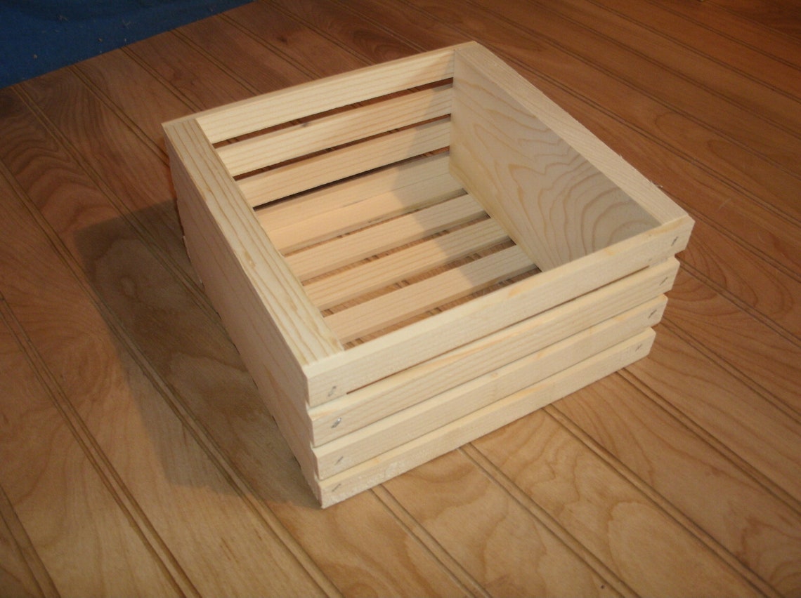 Wood crate wooden crates wooden crate 8 X 8 X Etsy