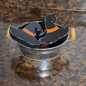 wooden witch&#39;s hat cutout, painted wood witch hat, witch hat shape, wooden witch hat shape, Tier tray hat, witch hat, unfinished witch hat