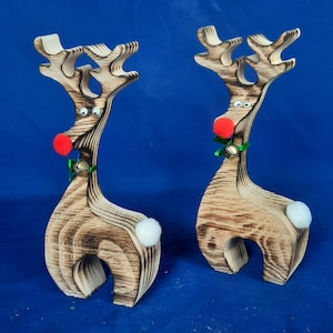 wooden reindeer, reindeer, Rustic wooden reindeer, Christmas reindeer, wooden Christmas reindeer, 3 D wooden reindeer,