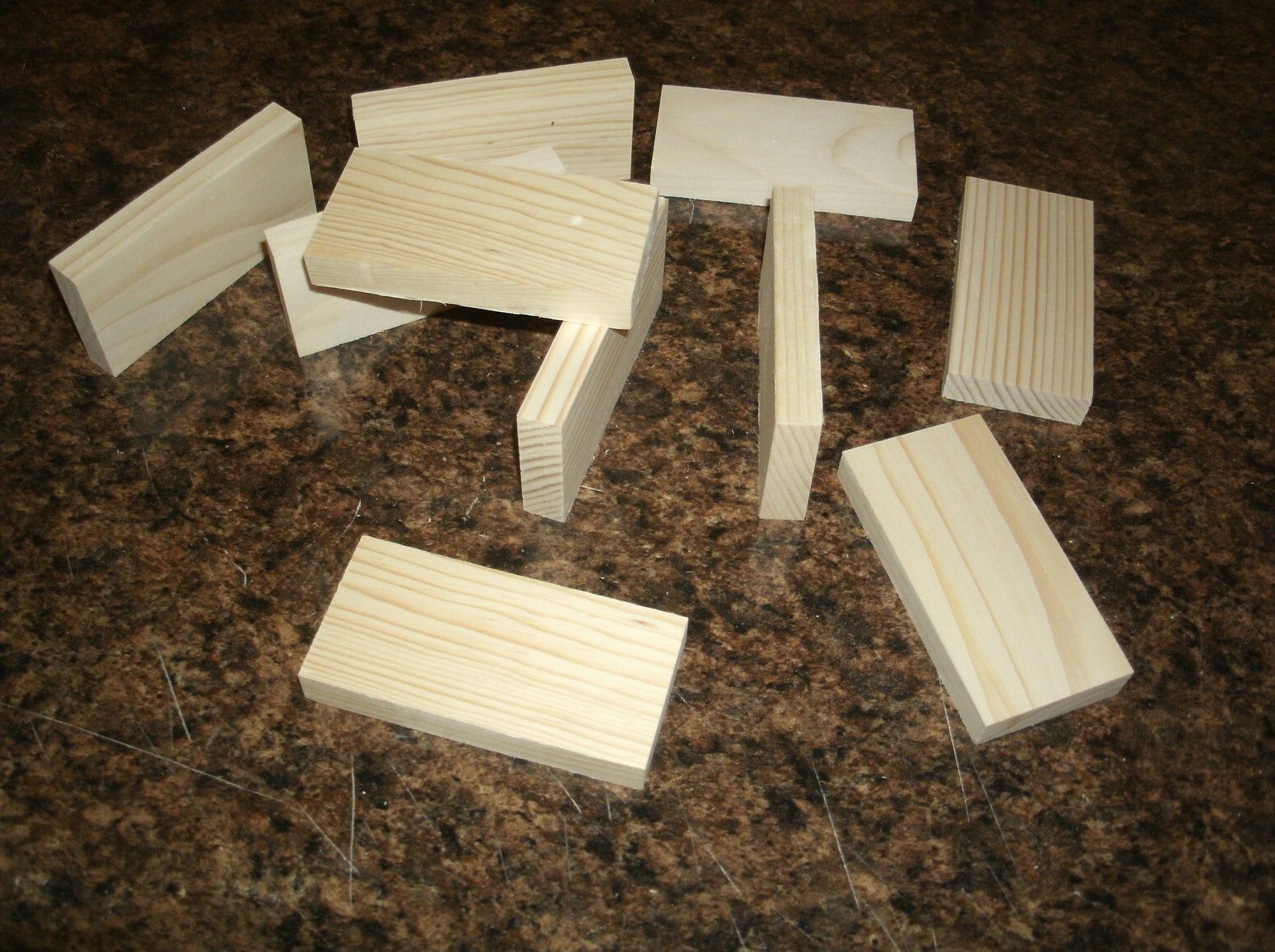 Wooden blocks 10 3 1/2 X 1 3/4 unfinished wood blocks Etsy