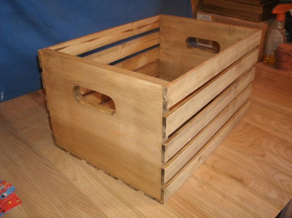 Caja de madera, caja de madera grande, caja de madera de 18 mancha