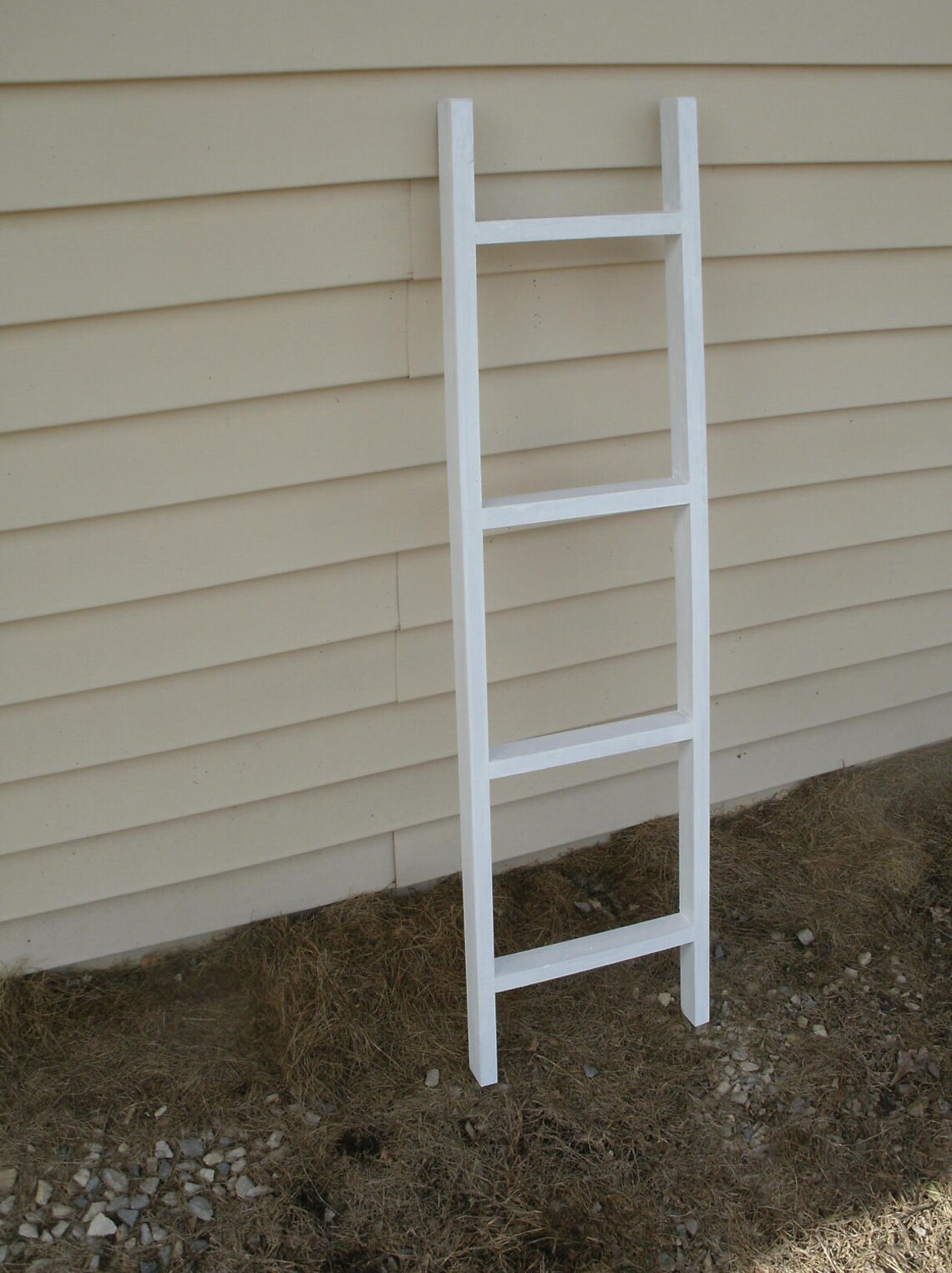 Whitewashed Ladder 42 Wooden Ladder Ladder Wood Etsy