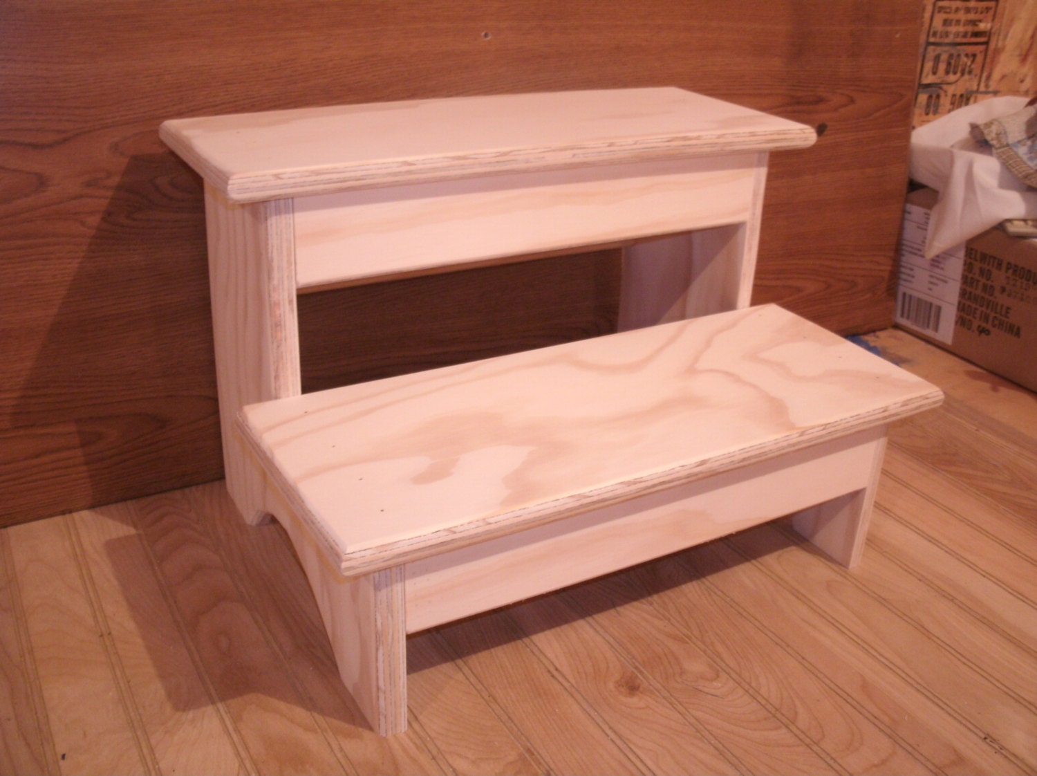 Wood Step Stool Unfinished Wooden Step Stool Wood Stool Etsy Australia