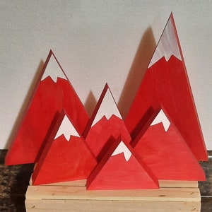 Mountain,  wooden mountains, Individual wood mountains, Nursery Mountain decor,  Rustic wood mountains, Decorative wood mountain tier tray