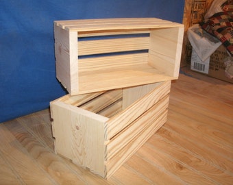 wooden crate, medium wood crate, wood crate, wooden storage crate, crate