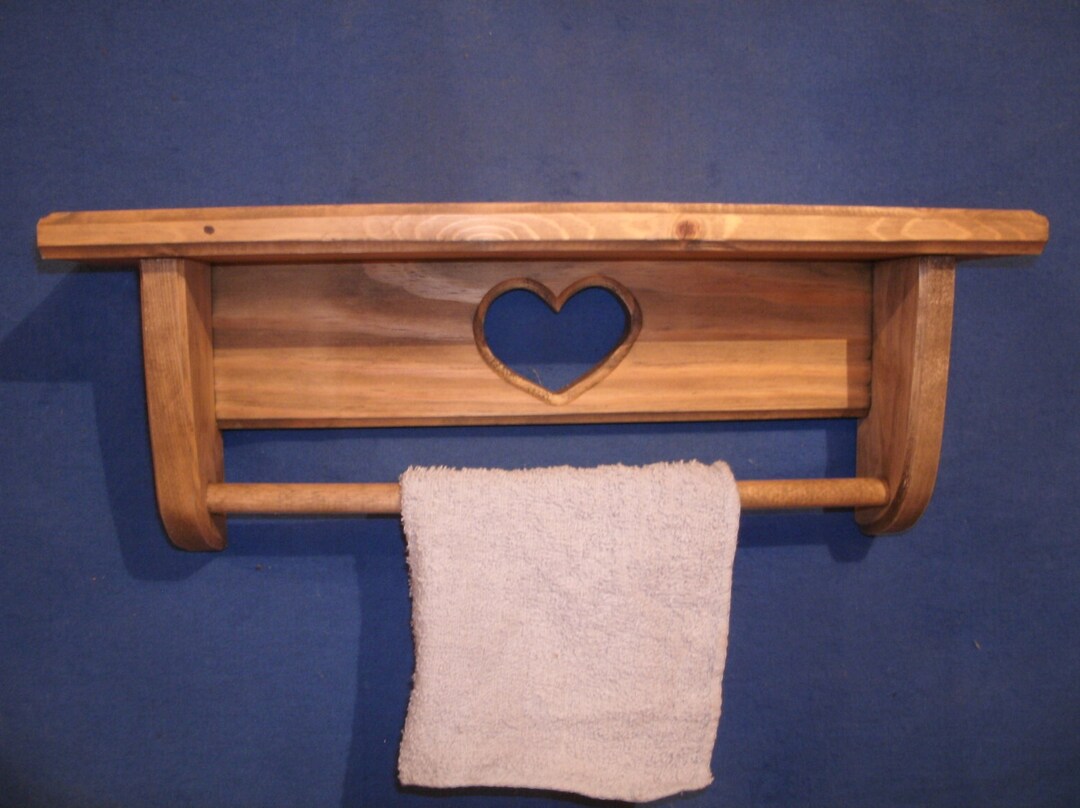 Wooden Towel Rack, Bathroom Towel Rack, Towel Rack, Towel Rack Wall