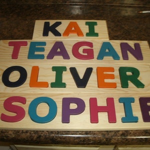 Name Puzzle, Personalized Name puzzle, Wooden name puzzle, Customized Name Puzzle, Child&#39;s Name Puzzle, Educational name puzzle
