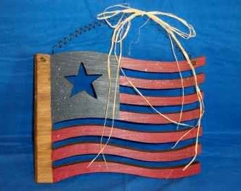 Wooden Flag, Large American Flag, Old Glory, Hand-painted American Flag, Stars and Stripes,