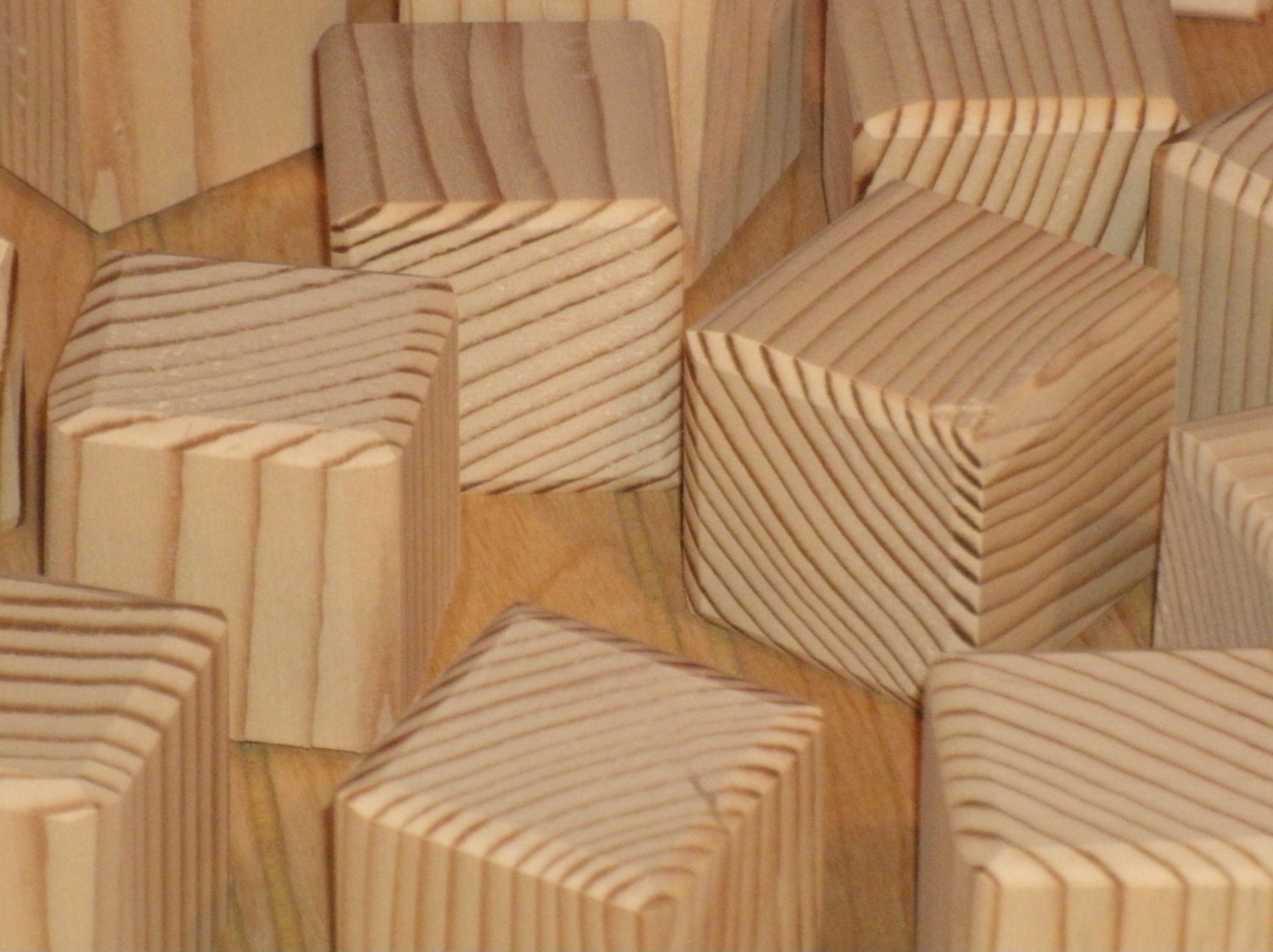 Tiny Wood Box, Tiny Wooden Blocks, Math Manipulatives, ABC Blocks
