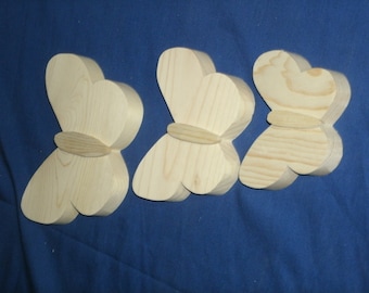 1 or 3 unfinished wooden Butterflies, wooden butterfly shape, unfinished butterfly, butterfly cutout, wooden butterfly blanks, wood butterfl