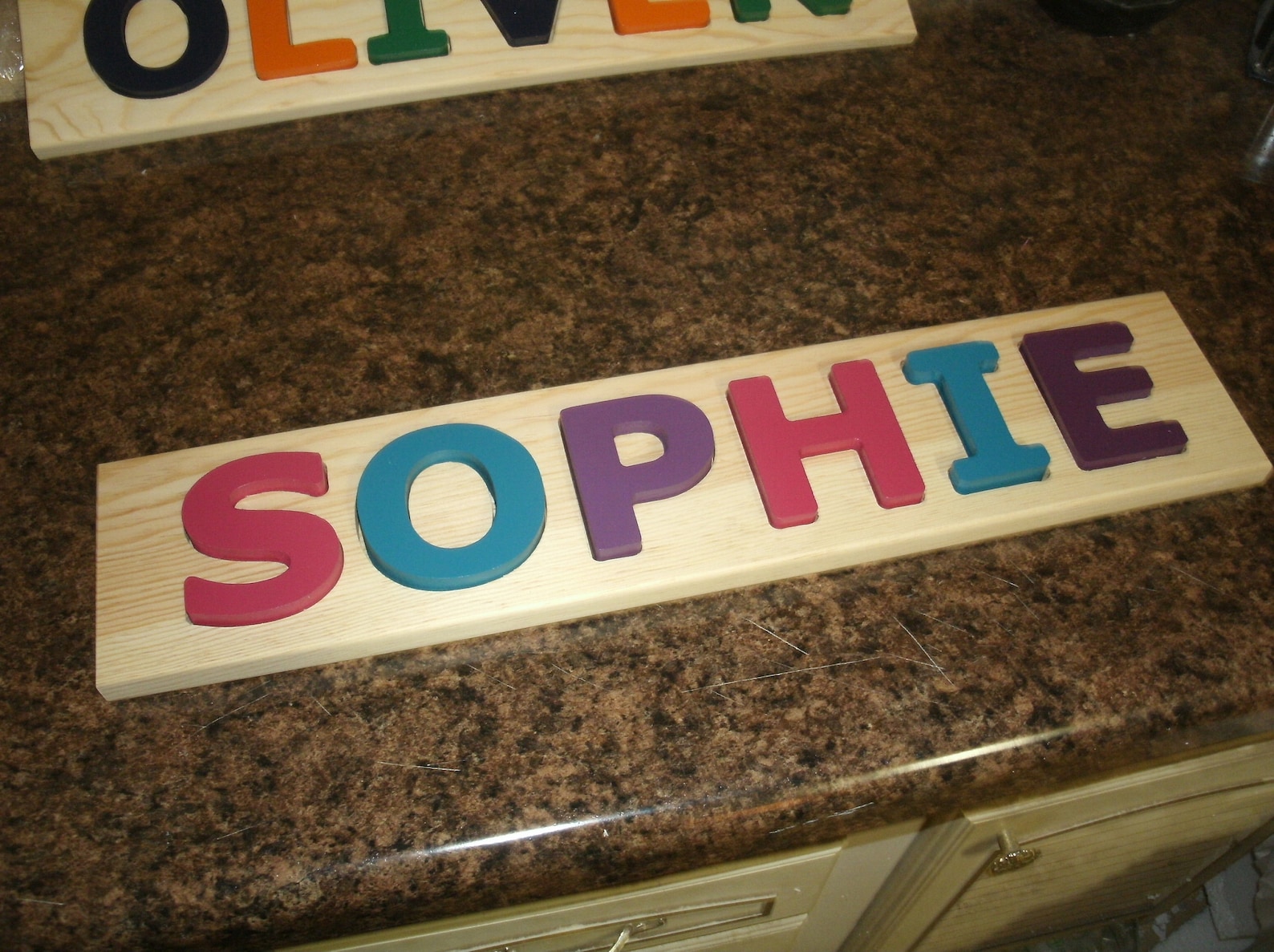 Name Puzzle Customized Name puzzle Wooden name puzzle Etsy
