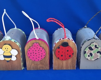 Painted Wooden bug cage, bug cage, critter cage, bug catcher, wooden critter cage, toy bug cage, bug box, wooden bug and critter cage
