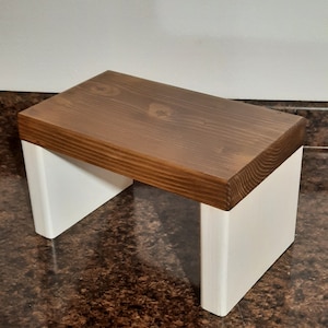 Kids step stool, Toddler step stool, wooden step stool, Rustic step stool, Custom wooden step stool, Children&#39;s step stool,