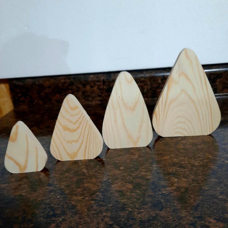 Set of 3 Unfinished Candy Corn Wooden Cutouts Candy Corn Blanks, Candy ...