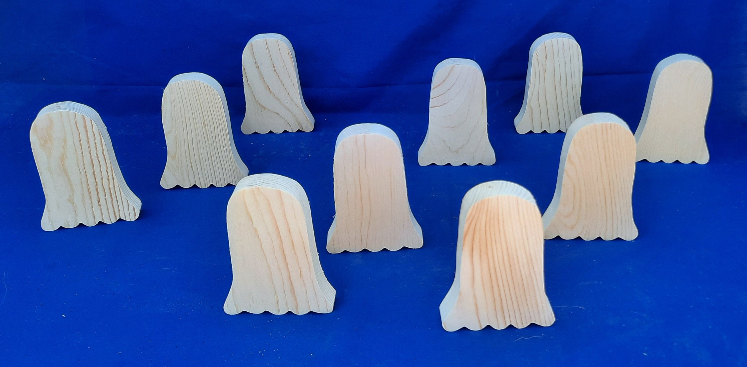 Ghost Chapes 10 or 20 Unfinished Wooden Ghost # 1 Cutouts, Wood Ghost, Ghost Shapes ...