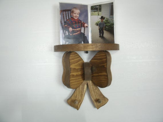 bow shelf, wooden bow shelf, wall shelf, rustic bow shelf,  wooden shelf,  wooden bow wall shelf with pegs