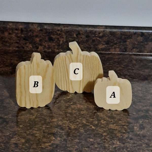 10 or 20 unfinished wood pumpkins, wooden pumpkin shapes, Fall pumpkin cutouts, wooden pumpkin trio,  pumpkin blanks, Tier tray/bowl fillers