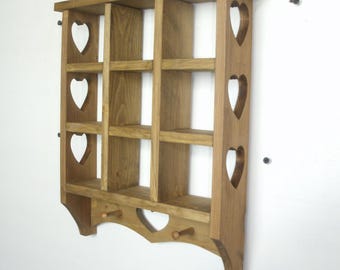 Vintage 90s Heart Cutout Wood Shelf Rustic Farmhouse  Vintage 90s Wooden Heart Cut Out Corner Wall Shelf Cottagecore Country Farmhouse main image 0
