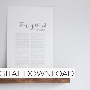 Living Christ  |  Hand Lettered  |  DIGITAL DOWNLOAD