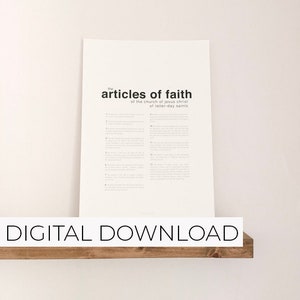 Articles of Faith  |  Modern  |  DIGITAL DOWNLOAD