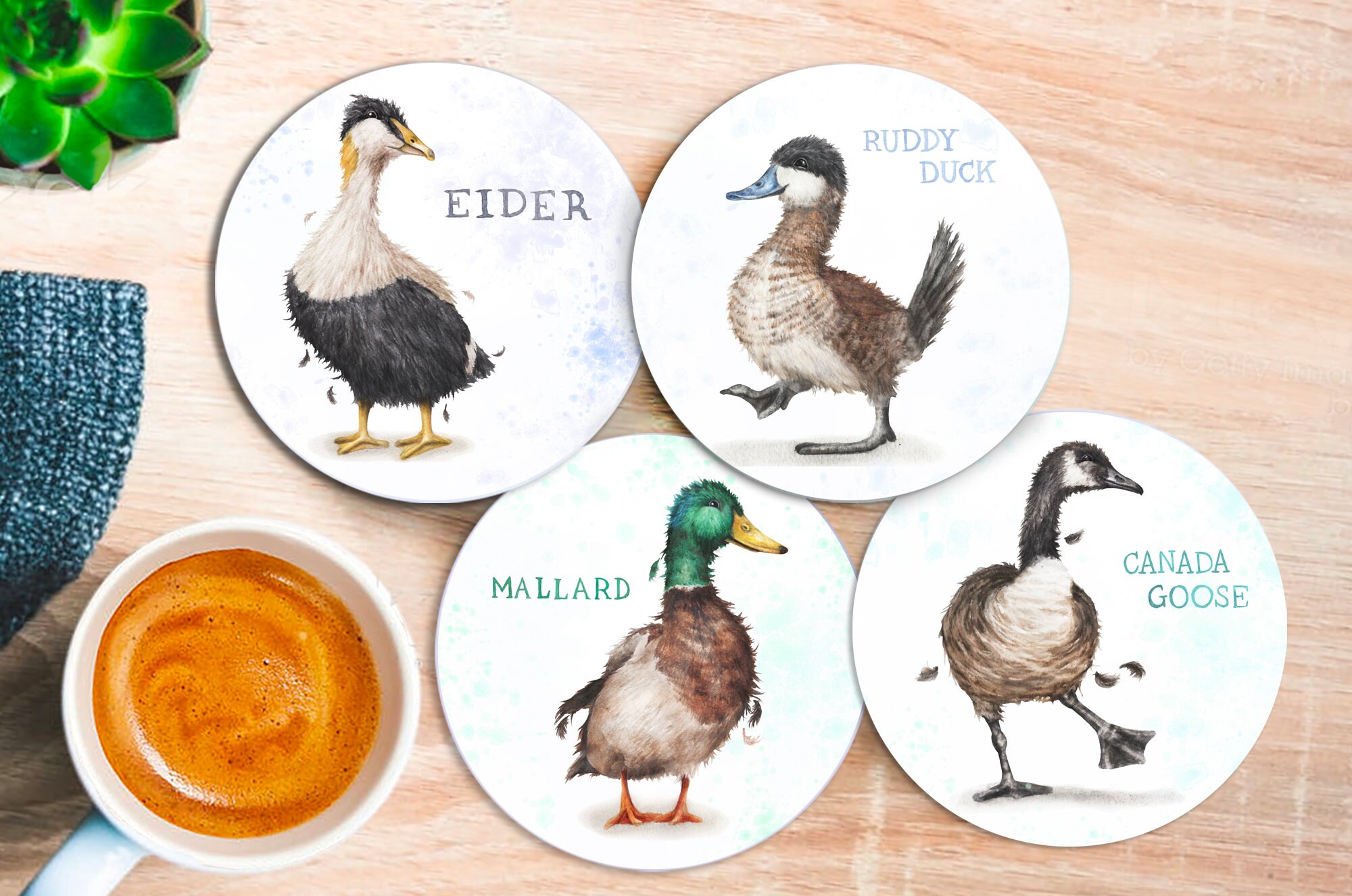 Canada Goose Luxury Coaster Geese Bird Lover Christmas Gift Etsy UK