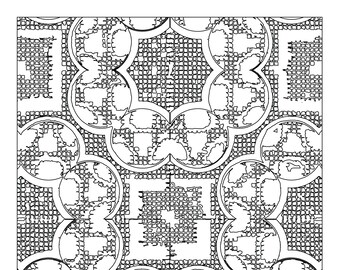 Floral Trellis >> Coloring Page >> Download and Print