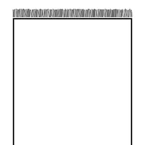 Blank Rug (Black Fringe) >> Coloring Page >> Download and Print