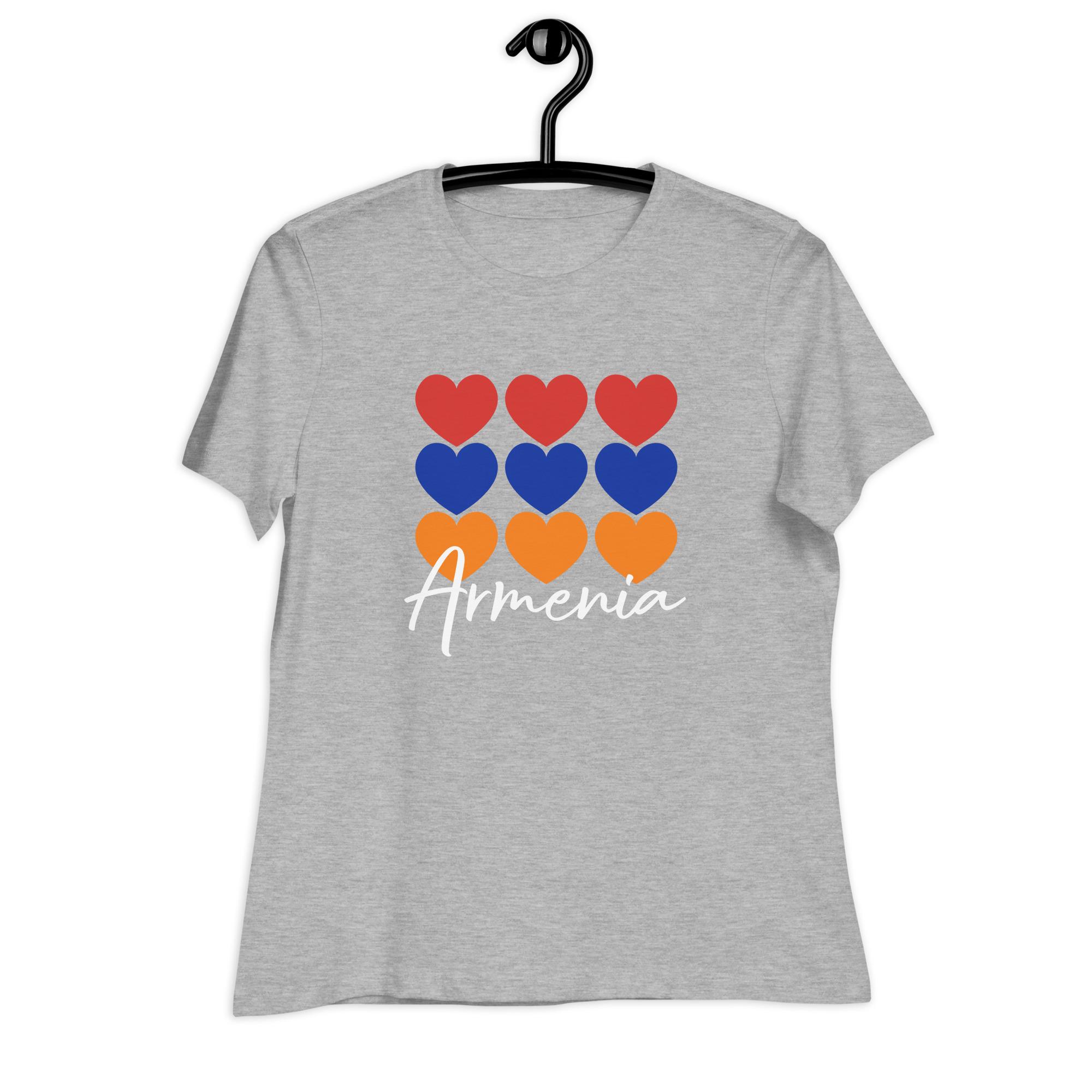 T-shirt Souvenir Arménie Avec Drapeau - Unisexe, Coton, Neuf Avec étiquettes