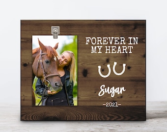 Horse Lover Gifts Best Horse Ever Engraved Natural Wood Frame