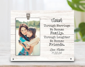 Sister In Law Wedding Gift- Sister Wedding Gift - Personalized Picture Frame - Wedding Frame - Family Gift - Sister In Law Gift Photo Frame