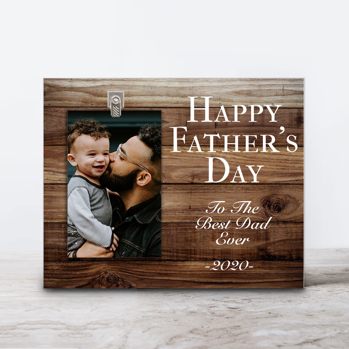 Happy Father's Day Frame Dad Gift Rustic Frame Best Etsy