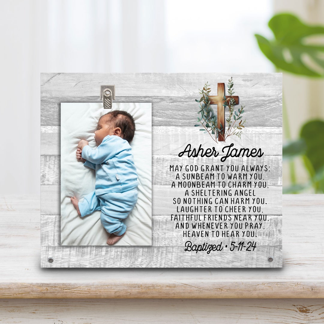 Baptism Gift Baby Boy Gift Godson Gift Godparent Gift Personalized