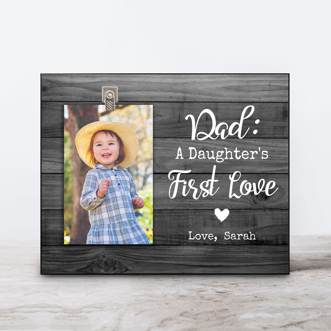 Father's Day Picture Frame Dad A Daughter's First Etsy