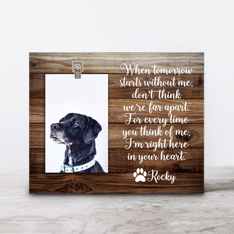 Pet Loss Frame Pet Memorial Picture Frame Pet Sympathy Etsy