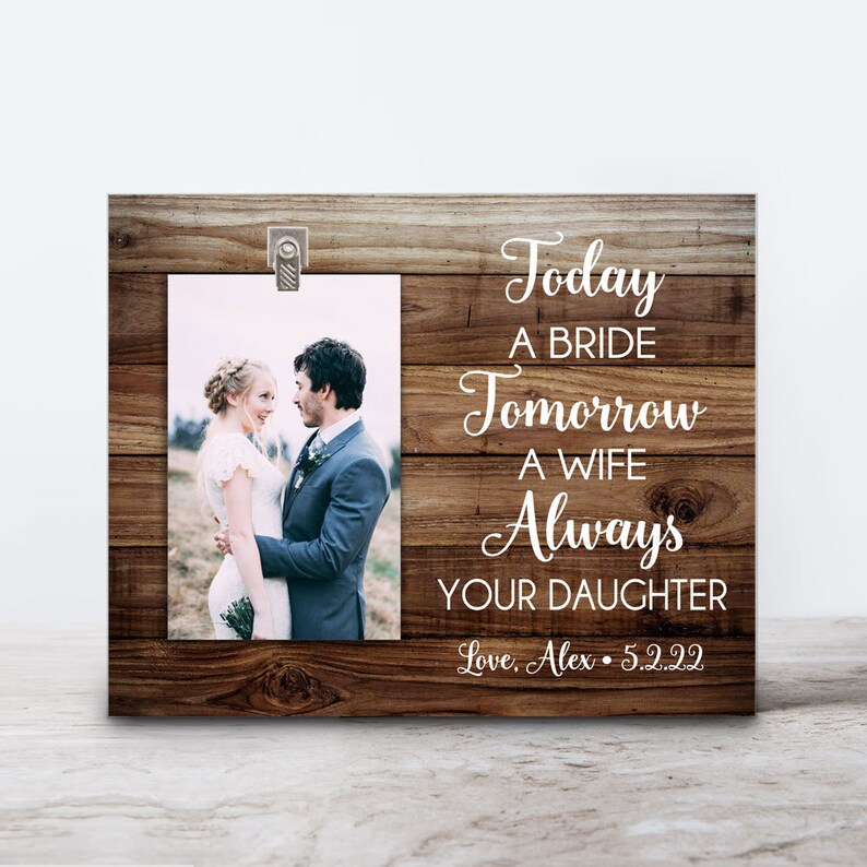 Parents Wedding Gift Parents Of The Bride Gift Picture Frame Etsy