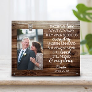 Memorial Gift Frame - Memorial Photo Gift - Bereavement Gift - In Loving Memory Gift - Sympathy Gift -Loss Gift - Honor Plaque