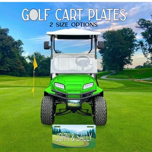 Golf Cart Mini License Plate, Golf License Plate, Custom Golf Cart License Plate, Personalized Golf Cart, Golf Cart Accessory, Golfing Gift