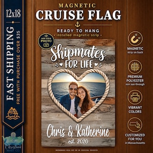 Cruise Sign Magnet, Shipmates Cruise Door Flag, Cruise Door Decoration, Cruise Door Sign, Cruise Door Flag, Couples Cruise Door Banner