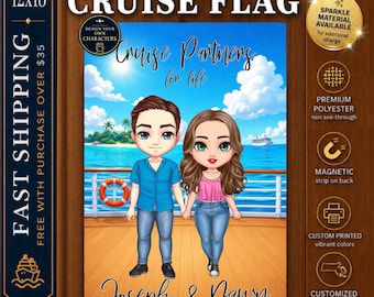 Cruise Door Magnet, Anniversary Cruise Banner, Cruise Door Decoration, Cruise Cabin Door Sign, Magnet Cruise Sign, Cruise Decoration Flag