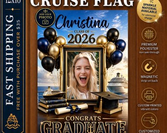 Graduation Cruise Sign Magnet, Graduation Cruise Sign, Cruise Door Decoration, Cruise Cabin Door Sign, Magnetic Cruise Door Banner