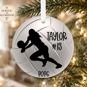 Personalized Girls Digger VOLLEYBALL Ornament - Volleyball Christmas Ornament - Personalized Christmas Ornament - Sports Ornament