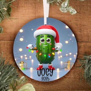Pickle Christmas Ornament, Hide The Pickle Ornament, Personalized Ornament, Personalized Gherkin  Ornament, Hide The Pickle Ornament