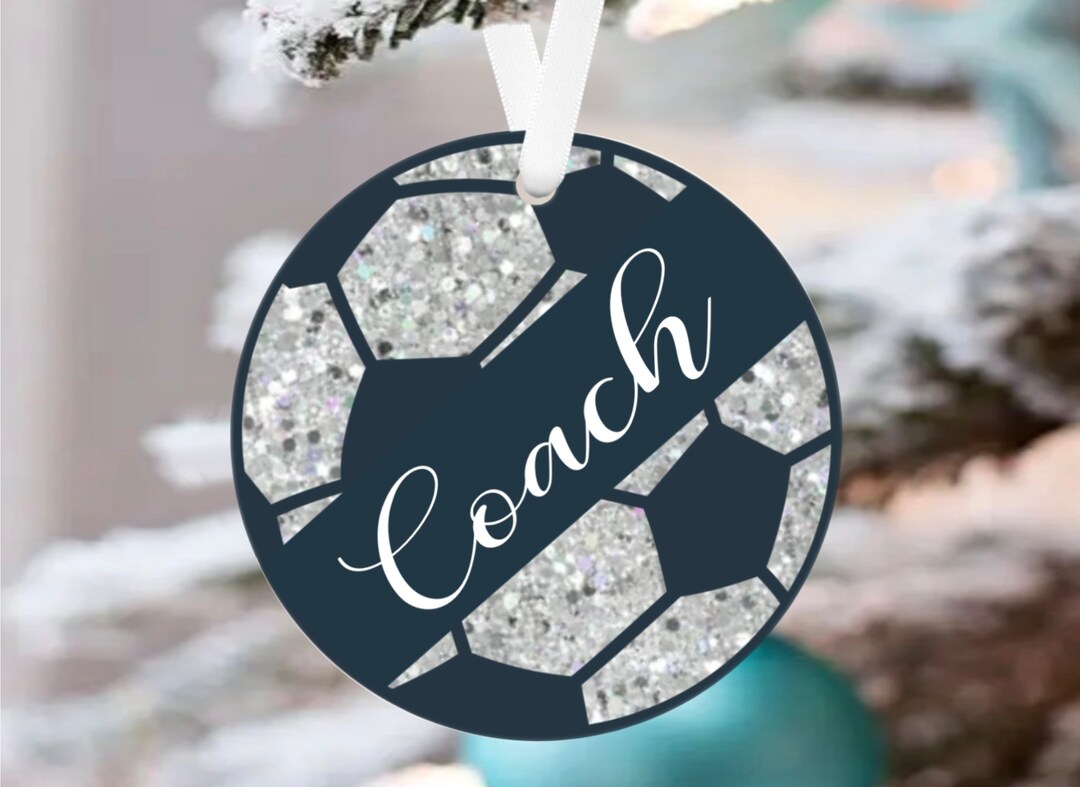 Coach SOCCER Ornament Football Ornament SOCCER Coach Etsy