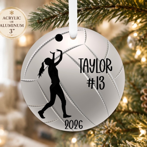 Personalized Girls Setter Libero VOLLEYBALL Ornament - Volleyball Christmas Ornament - Personalized Christmas Ornament - Sports Ornament
