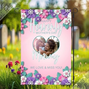 Mothers Day Picture Memorial Garden Flag, Mother Day Cemetery Flag, Sympathy Flag, Remembrance Flag, Outdoor Flag, Funeral Flag Gift