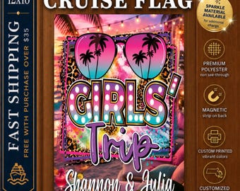Magnetic Girls Trip Cruise Sign, Besties Cruise Door Decoration, Cruise Door Sign, Cruise Door Flag, Cruise Door Banner