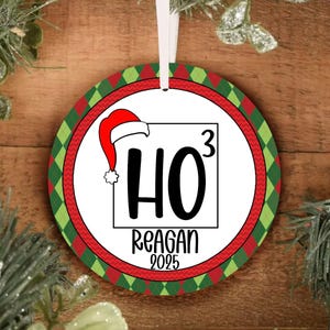 Personalized Teacher Ornament, Teacher Christmas Ornament, Teacher Survival Gift, Teacher Appreciation Gift, Favorite Teacher Gift